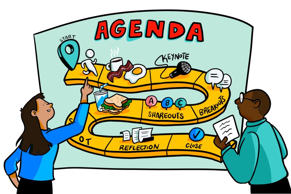 An ImageThink visual agenda illustration.